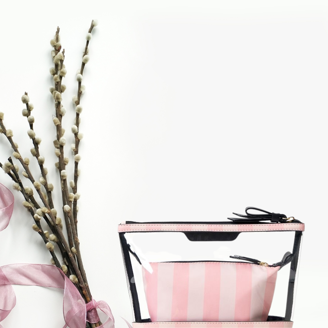کیف لوازم آرایشی AM/PM beauty bag Duo Iconic Stripe