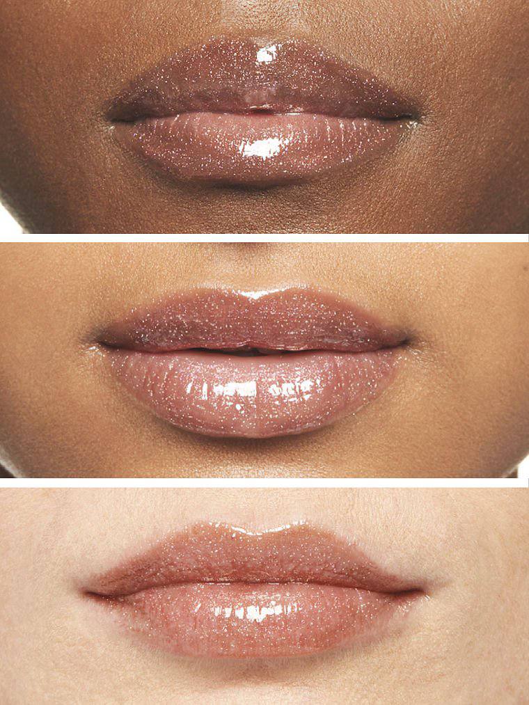 ویکتوریا سکرت – بافت براق و مسی برق لب Caramel Kiss روی اپلیکاتور — دارامُد