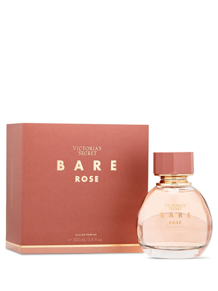 ویکتوریا سکرت پرفیوم Bare rose ۱۰۰ میلی‌لیتر، نمای نزدیک درب عطر — دارامُد