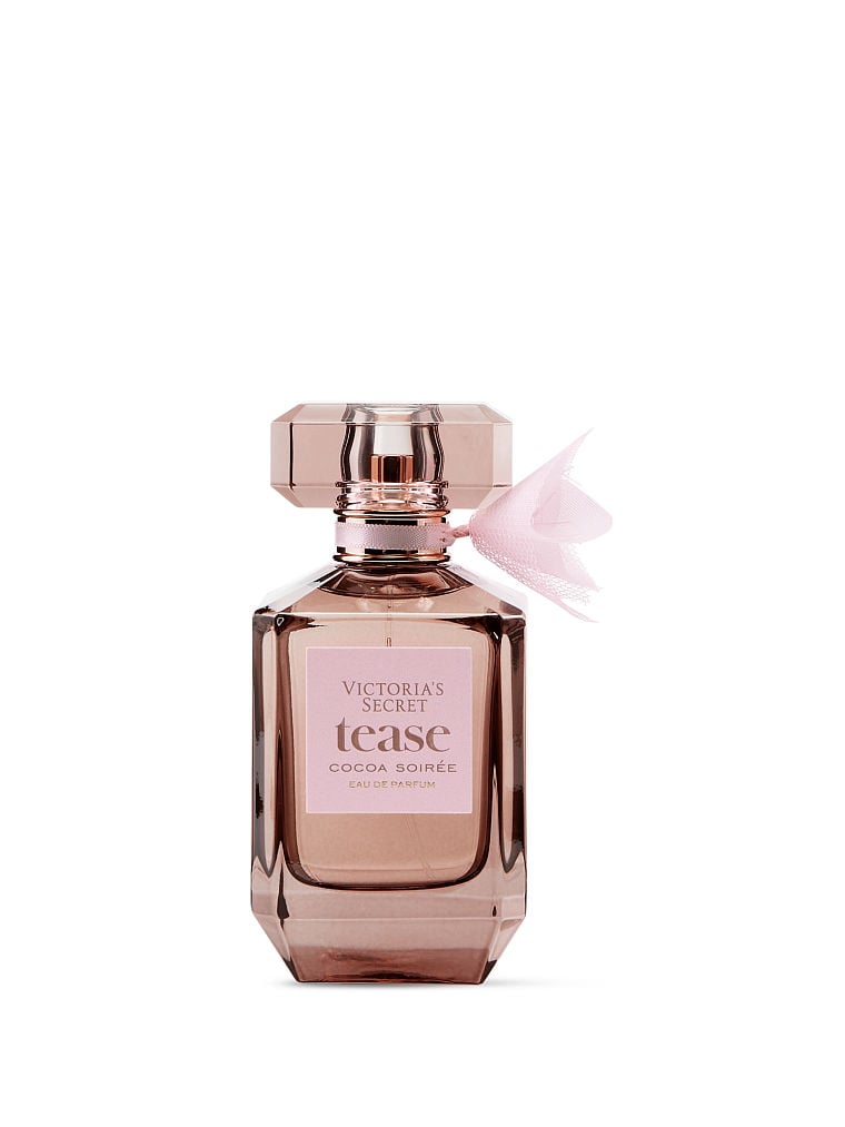 ویکتوریا سکرت عطر Tease Cocoa Soirée ۱۰۰ میلیلیتر، نمای کامل بطری — دارامُد