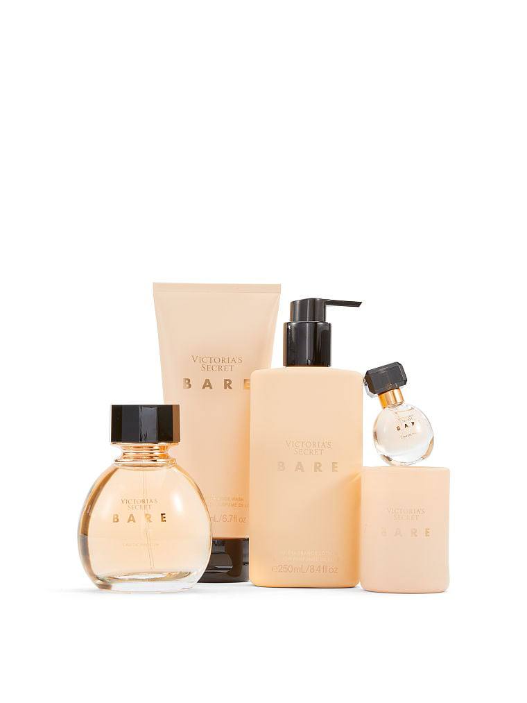 Victoria's Secret Bare (ویکتوریا سکرت بِر) — چیدمان اقلام داخل بسته‌بندی هدیه — دارامُد