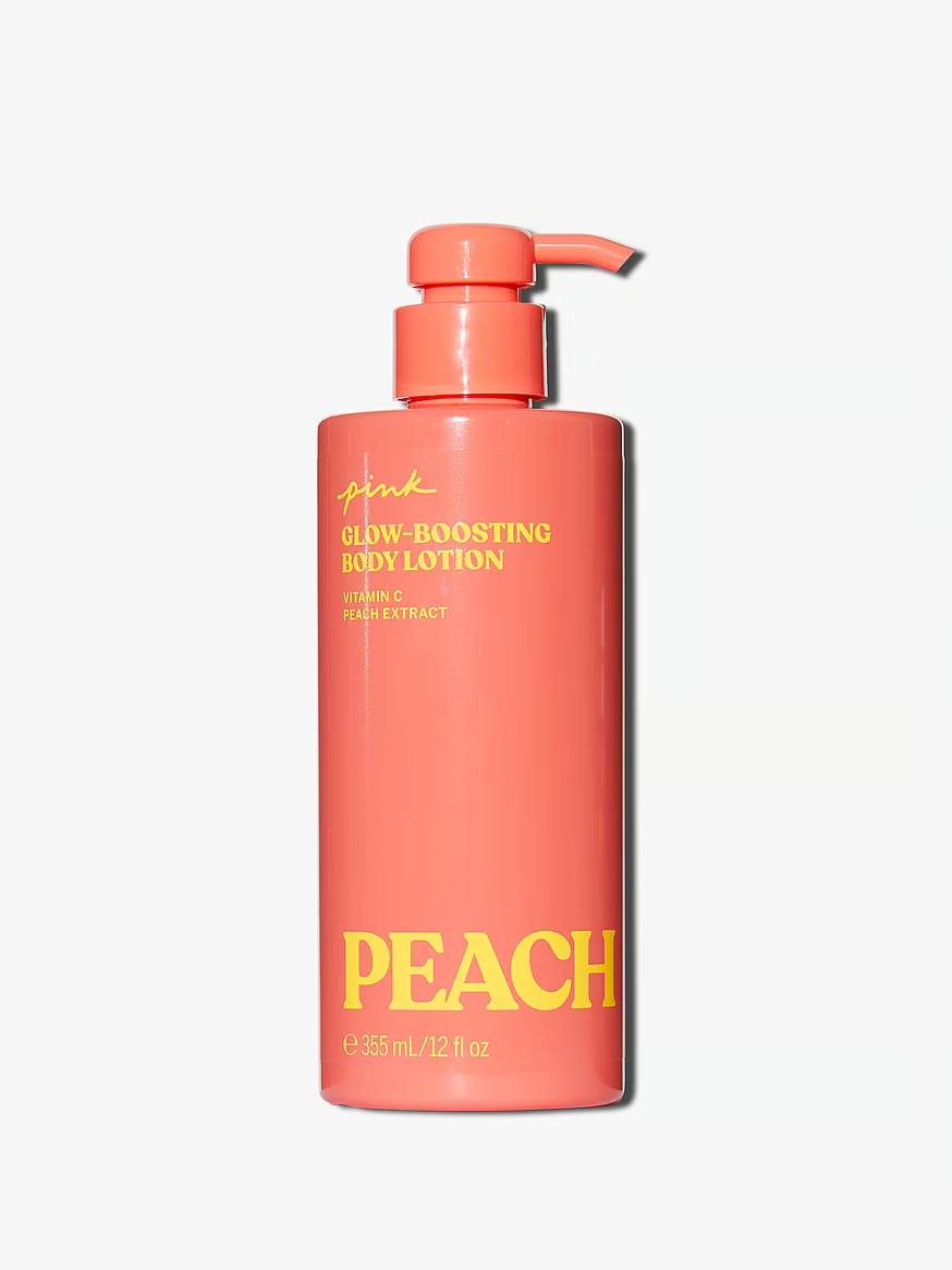 بادی لوشن Peach پینک، بطری پمپی با رایحهی گرم هلو - دارامُد