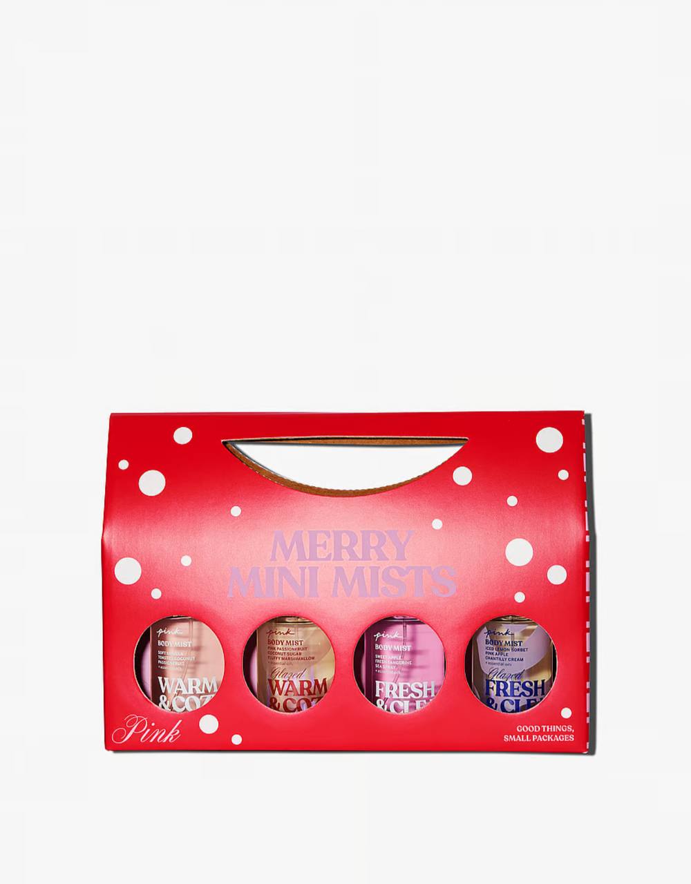 پک کادویی بادی میست Merry Mini Mist مدل Glazed پینک