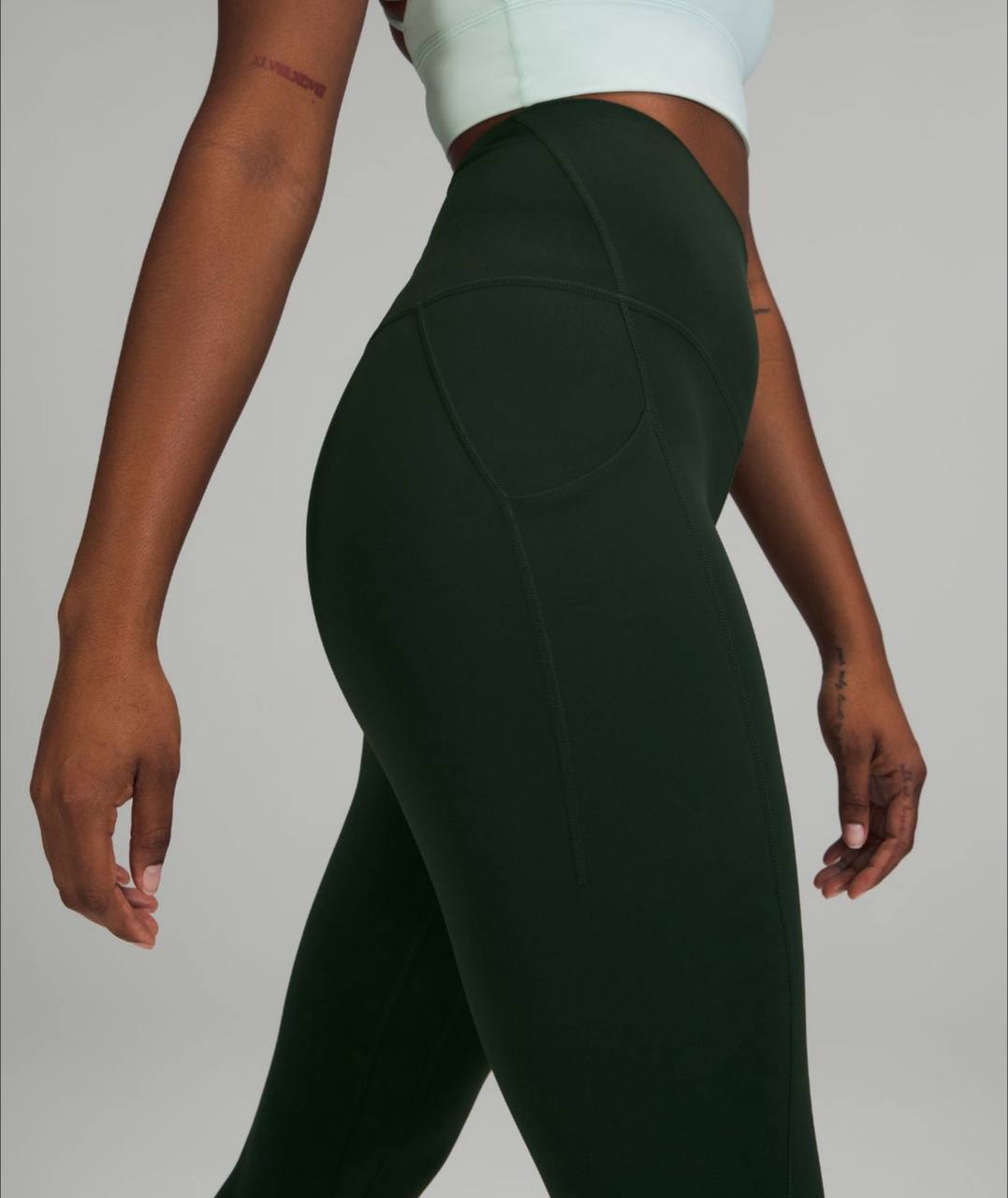 لگ ورزشی Lululemon Align pant 25 pocket سبز تیره اورجینال