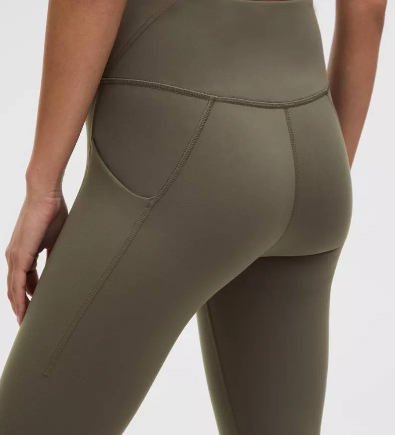 لگ ورزشی wunder train hr tight 25 pocket قهوه ای لولولمون اورجینال