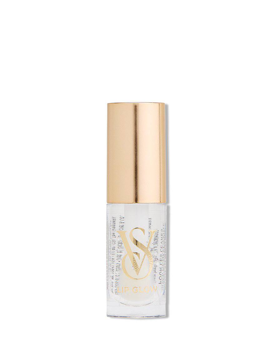 ویکتوریا سکرت لیپاویل poppy lip glow، نمای نزدیک محصول شفاف — دارامُد
