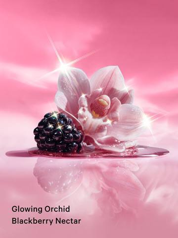 ویکتوریا سکرت Velvet Petal Joy، نمای نزدیک ظرف و رنگ لوسیون بدن — دارامُد