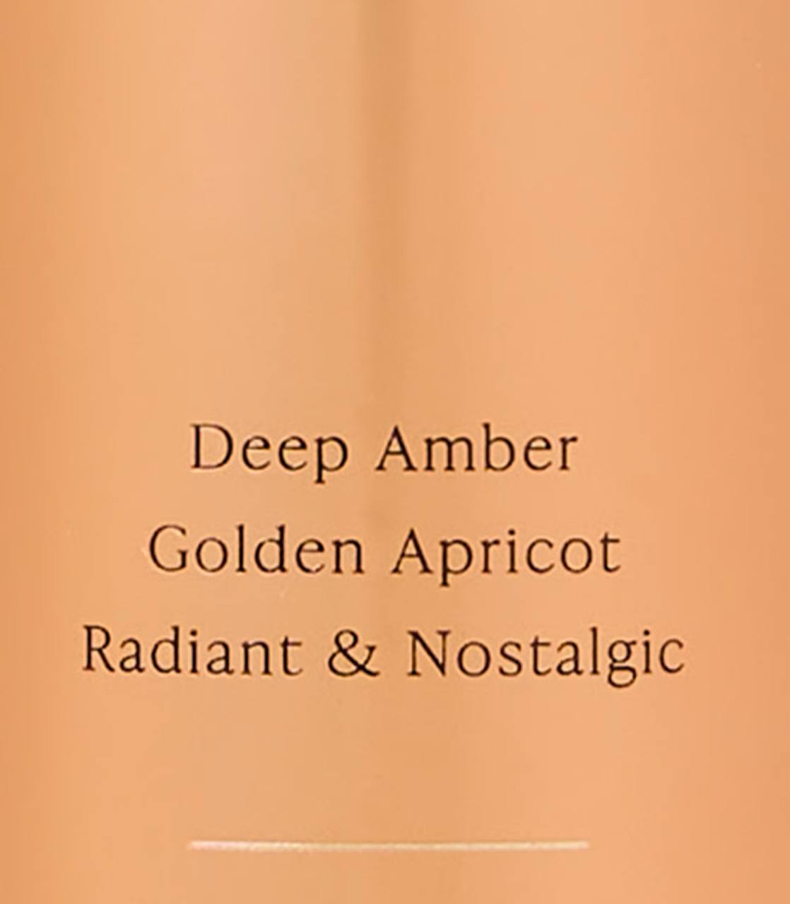 ویکتوریا سکرت بادی میست Amber Romance — نمای برچسب و مشخصات — دارامُد