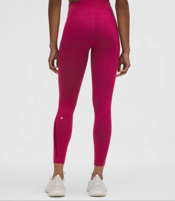 لگ ورزشیwunder train mesh panel hr tight 25 سرخابی لولولمن اورجینال - تصویر 3