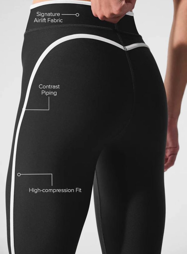 لگ ورزشی Airlift high waist charger 7/8 مشکی alo اورجینال - تصویر 2