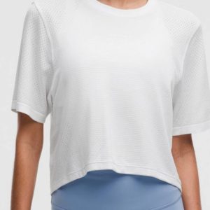 تیشرت swiftly high low cropped short sleeve shirt لولولمون اورجینال