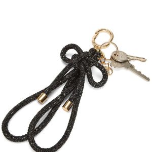 آویز پاپیون نگینی مشکی ویکتوریا سکرت