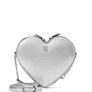 کیف قلبی نقره ای ویکتوریا سکرت