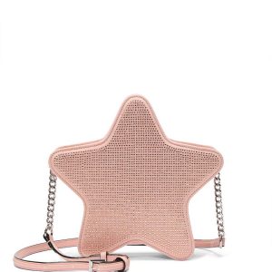 کیف ستاره ای گلبهی نگینی ویکتوریا سکرت