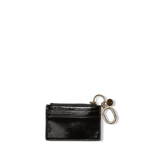 جا کارتی زیپی مشکی براق ویکتوریا سکرت